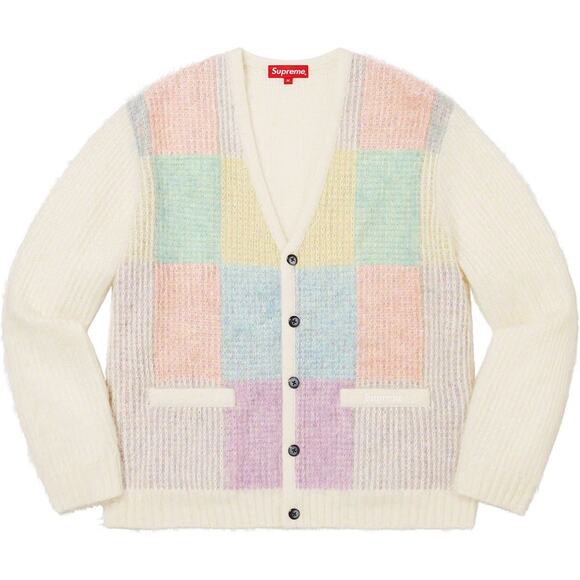 Supreme Brushed Grid Cardigan